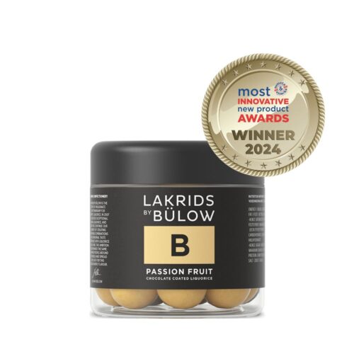 wurzelsepp_süßes&getränke_lakritz_Passion Fruit von Lakrids by Bülow – Lakritz mit weißer Schokolade und Passionsfrucht, Dose klein