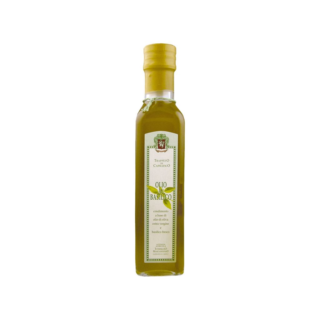 Masciantonio Olio extra vergine al Basilico Olivenöl mit Basilikum Wurzelsepp 3490