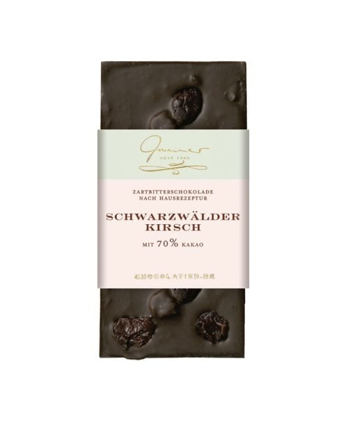 Zartbitterschokolade mit 70 % Kakao, fruchtigen Kirschen & gerösteten Haselnüssen – alkoholfrei
