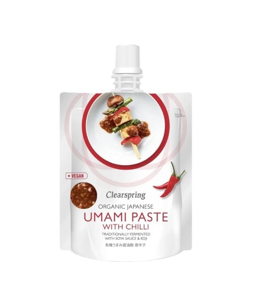 Clearspring Umami Paste Chilli BIO im praktischern 150g Beutel mit Koji und Chili