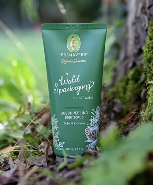 Waldspaziergang Duschpeeling, pH-hautneutral – Zeder & Zypresse, waldig-frischer Duft